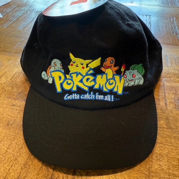 New Vintage Pokemon 1999 Hat Strapback Embroidered 90s 1990s Video Games RARE main image 5